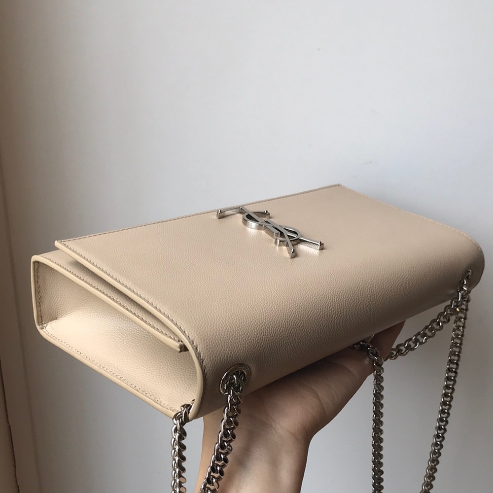 SOLD Saint Laurent beige Kate grainy leather - Picture 4 of 8